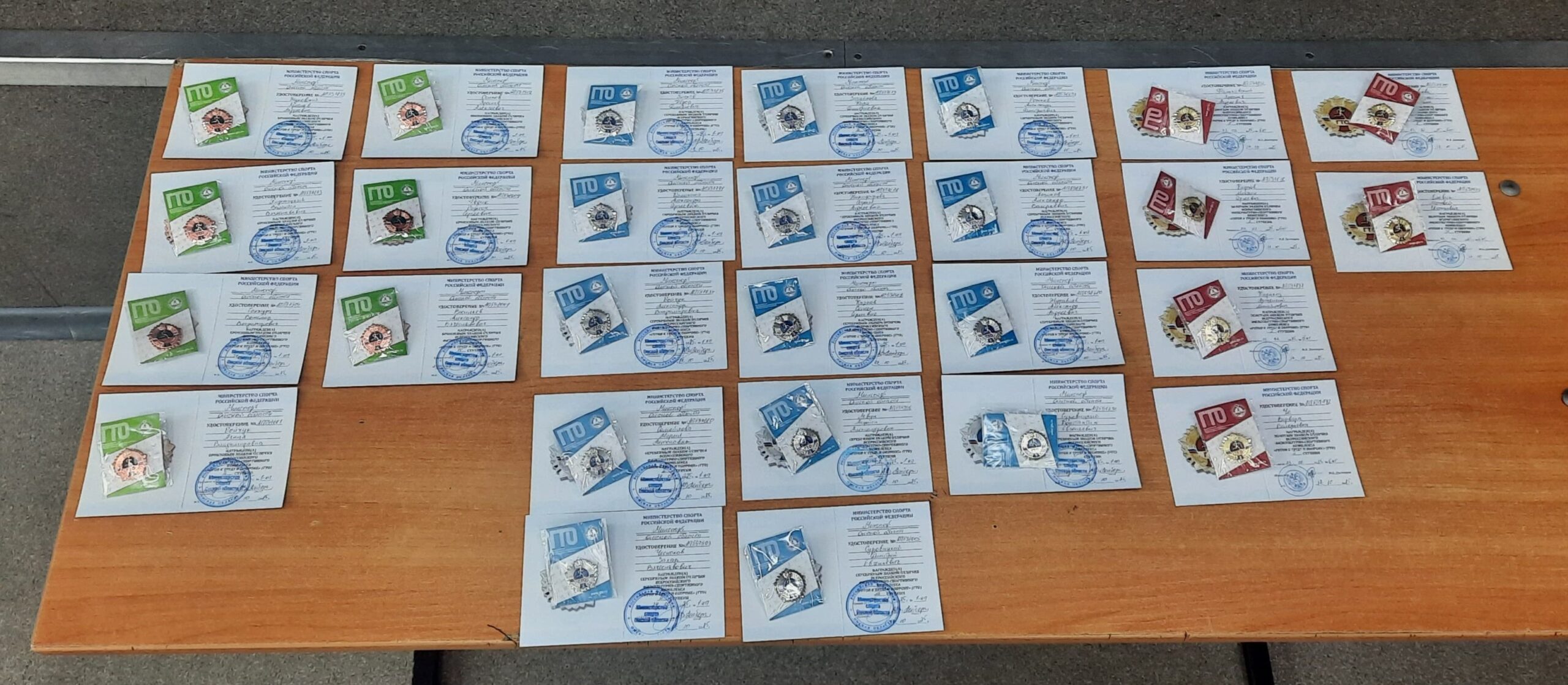 Юные спортсмены нашей школы получили значки ГТО